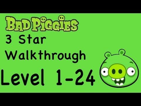Video guide by NextGenWalkthroughs: Bad Piggies 3 stars level 1-24 #badpiggies