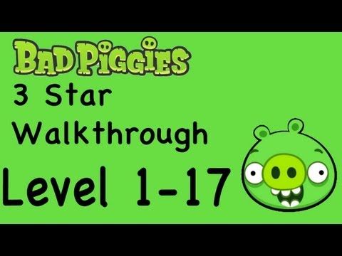 Video guide by NextGenWalkthroughs: Bad Piggies 3 stars level 1-17 #badpiggies