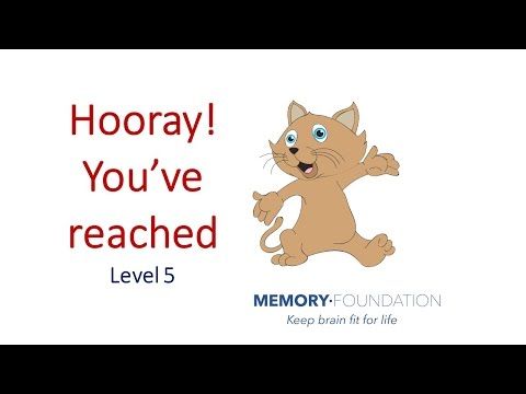 Video guide by Memory Foundation: Memory Level 5 #memory
