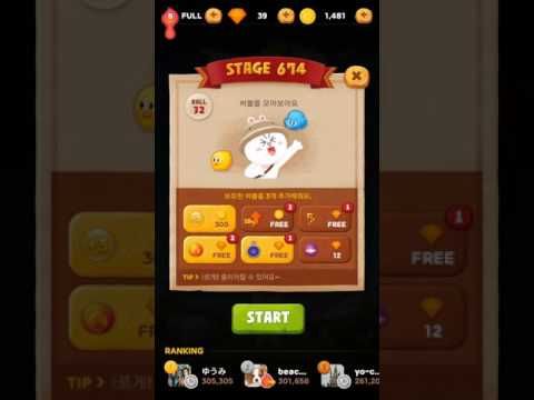 Video guide by happy happy: LINE Bubble Level 674 #linebubble