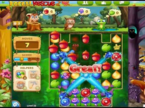 Video guide by Jiri Bubble Games: Forest Rescue 2 Friends United Level 22 #forestrescue2