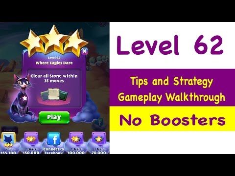 Video guide by Grumpy Cat Gaming: Bejeweled Stars Level 62 #bejeweledstars