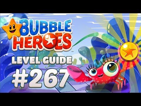 Video guide by Fat Fish Games: Bubble Heroes: Starfish Rescue Level 267 #bubbleheroesstarfish