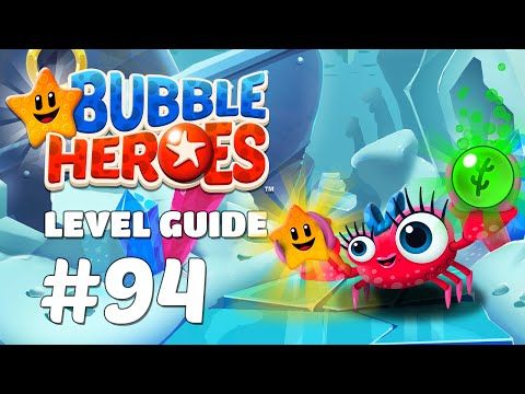 Video guide by Fat Fish Games: Bubble Heroes: Starfish Rescue Level 94 #bubbleheroesstarfish