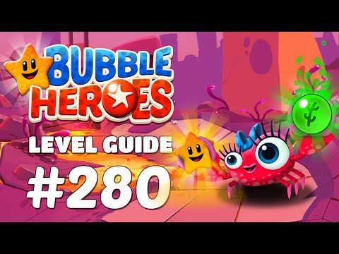 Video guide by Fat Fish Games: Bubble Heroes: Starfish Rescue Level 280 #bubbleheroesstarfish