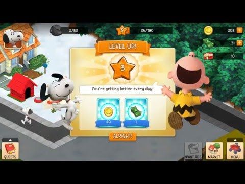 Video guide by GamePlay Android: Peanuts: Snoopy's Town Tale Level 2 #peanutssnoopystown
