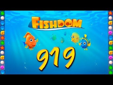 Video guide by GoldCatGame: Fishdom: Deep Dive Level 919 #fishdomdeepdive