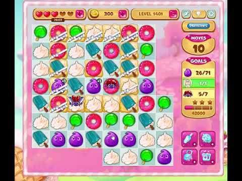 Video guide by Gamopolis: Candy Valley Level 1401 #candyvalley