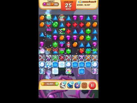 Video guide by Apps Walkthrough Tutorial: Jewel Match King Level 406 #jewelmatchking