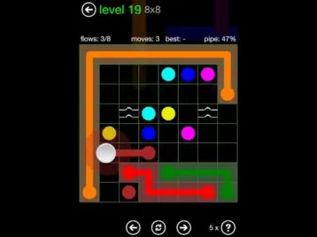 Video guide by mydevelopmentstory: Flow Free: Bridges level 19 #flowfreebridges
