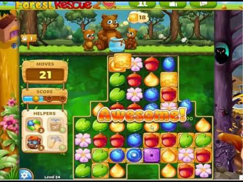 Video guide by Jiri Bubble Games: Forest Rescue 2 Friends United Level 24 #forestrescue2