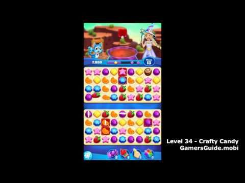 Video guide by Mobile Gamer's Guide: Crafty Candy Level 34 #craftycandy