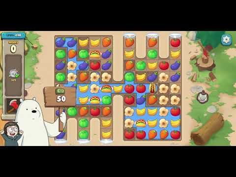 Video guide by Mint Latte: We Bare Bears Match3 Repairs Level 238 #webarebears