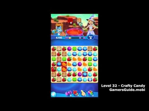 Video guide by Mobile Gamer's Guide: Crafty Candy Level 32 #craftycandy