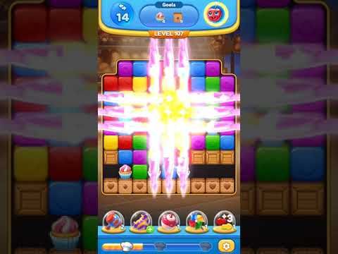 Video guide by Christopher Ervin: Yummy Cubes Level 107 #yummycubes