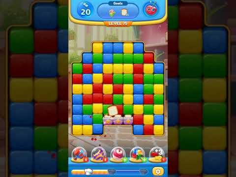 Video guide by Christopher Ervin: Yummy Cubes Level 75 #yummycubes