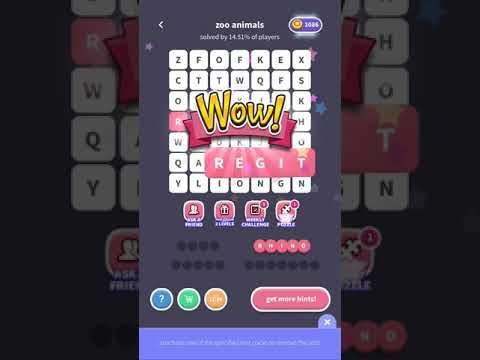 Video guide by The Apathetic Zebra: WordWhizzle Level 103 #wordwhizzle