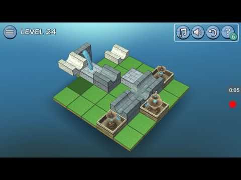 Video guide by Tap thegame: Flow Water Fountain 3D Puzzle Level 24 #flowwaterfountain