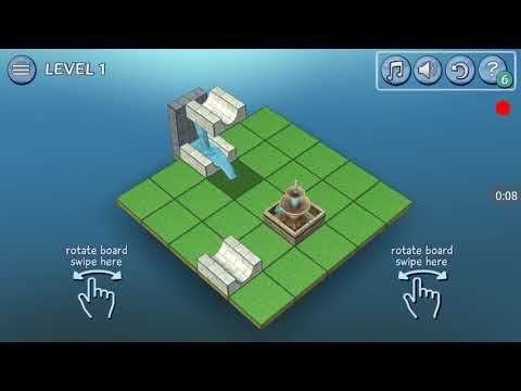Video guide by Tap thegame: Flow Water Fountain 3D Puzzle Level 1 #flowwaterfountain