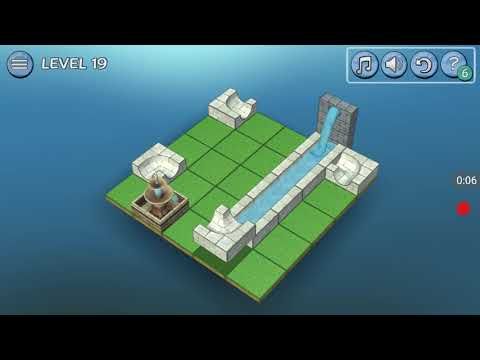 Video guide by Tapthegame: Flow Water Fountain 3D Puzzle Level 19 #flowwaterfountain