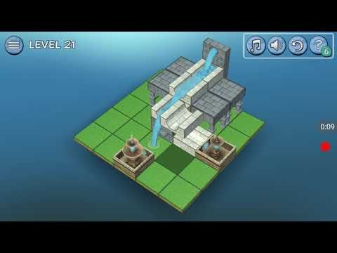 Video guide by Tapthegame: Flow Water Fountain 3D Puzzle Level 21 #flowwaterfountain