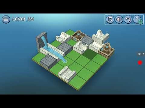Video guide by Tapthegame: Flow Water Fountain 3D Puzzle Level 35 #flowwaterfountain