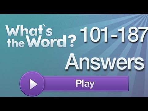 Video guide by : What's the word? Answers levels 101-187 #whatstheword