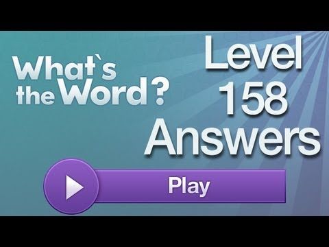 Video guide by AppAnswers: What's the word? level 158 #whatstheword