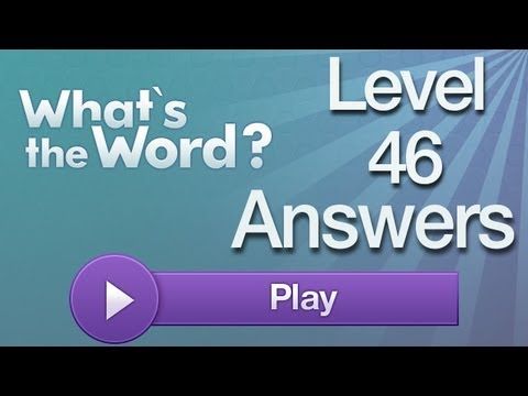 Video guide by AppAnswers: What's the word? level 46 #whatstheword