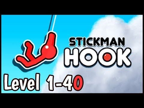 Video guide by Flash Games Show: Stickman Hook Level 1-40 #stickmanhook