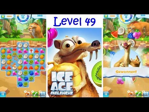 Video guide by Foxy 1985: Ice Age Avalanche Level 49 #iceageavalanche