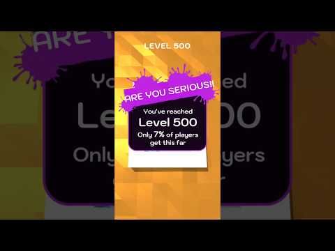 Video guide by asdfcastle: Roller Splat! Level 500 #rollersplat