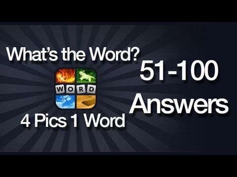 Video guide by : What's the Word? 4 Pics 1 Word Answers levels 51-100 #whatstheword