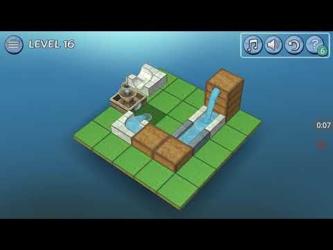 Video guide by Tapthegame: Flow Water Fountain 3D Puzzle Level 16 #flowwaterfountain