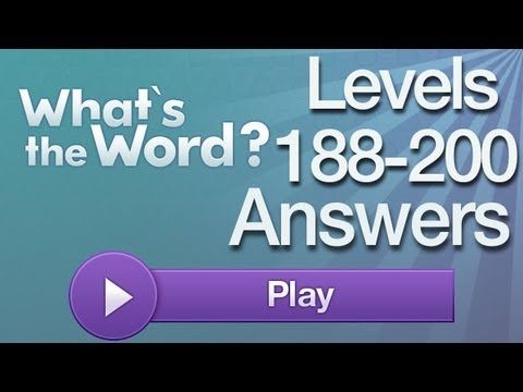 Video guide by ExtraGames207: What's the word? levels 188-200 #whatstheword