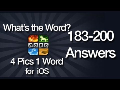 Video guide by : What's the Word? 4 Pics 1 Word Answers levels 183-200 #whatstheword