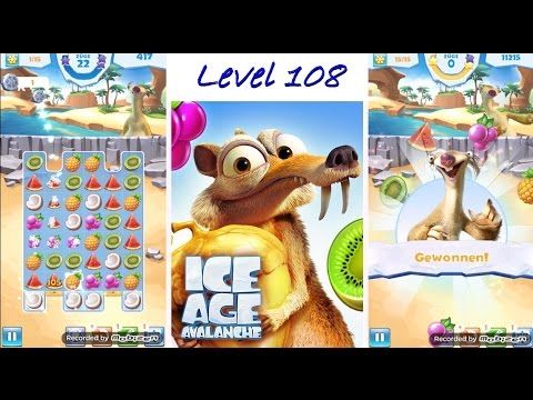 Video guide by Foxy 1985: Ice Age Avalanche Level 108 #iceageavalanche