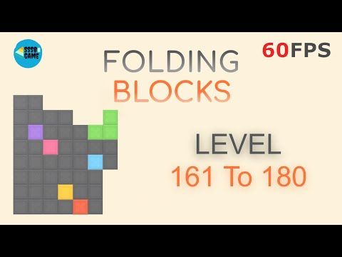 Video guide by SSSB Games: Folding Blocks Level 161 #foldingblocks