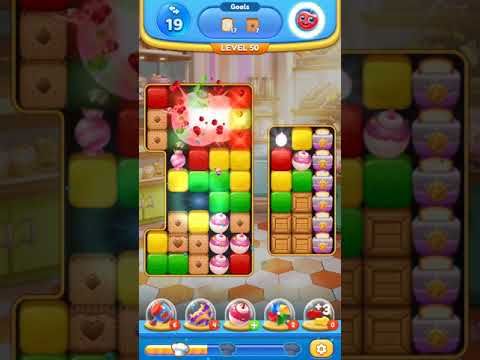 Video guide by Crafter799 Gaming2003: Yummy Cubes Level 50 #yummycubes