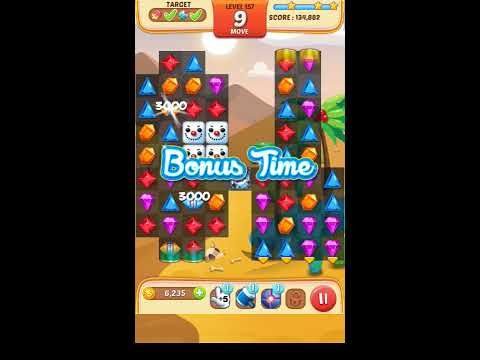 Video guide by Apps Walkthrough Tutorial: Jewel Match King Level 157 #jewelmatchking