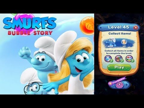 Video guide by Android Games: Smurfs Bubble Story Level 45 #smurfsbubblestory