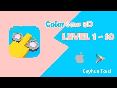 Video guide by munica putri: Color Saw 3D Level 1 #colorsaw3d