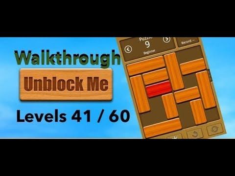 Video guide by Daily Smartphone Gaming: Unblock Me Level 41-60 #unblockme