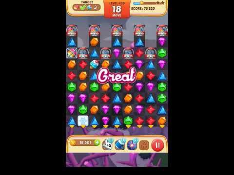 Video guide by Apps Walkthrough Tutorial: Jewel Match King Level 439 #jewelmatchking