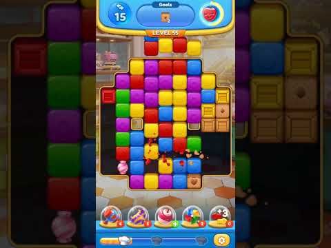Video guide by Crafter799 Gaming2003: Yummy Cubes Level 55 #yummycubes