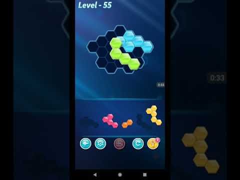 Video guide by ETPC EPIC TIME PASS CHANNEL: Block! Hexa Puzzle Level 55 #blockhexapuzzle