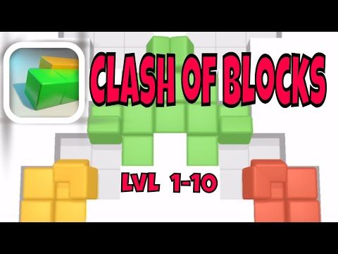 Video guide by Al Cox: Clash of Blocks! Level 1-10 #clashofblocks