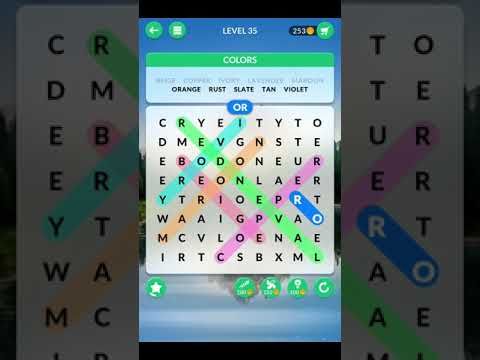 Video guide by Walkthroughinator: Wordscapes Search Level 35 #wordscapessearch