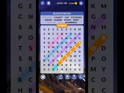Video guide by ETPC EPIC TIME PASS CHANNEL: Wordscapes Search Level 190 #wordscapessearch