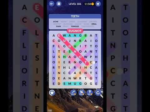 Video guide by ETPC EPIC TIME PASS CHANNEL: Wordscapes Search Level 186 #wordscapessearch